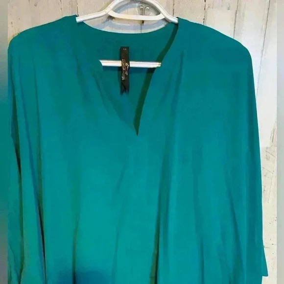 MELISSA MCCARTHY 3/4 Sleeve Blouse V-Neckline 1X - Picture 2 of 14